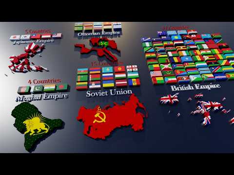How Many Countries Divided From The Largest Empire