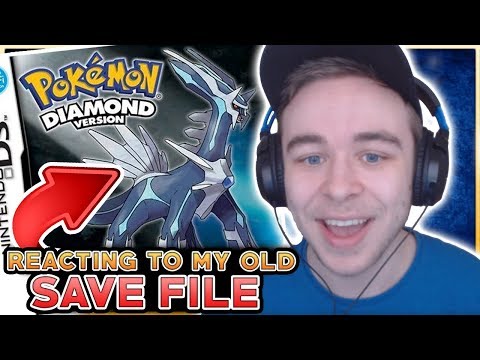 Reacting To My 10 Year Old Pokemon Diamond Save File
