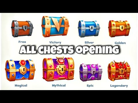 Castle crush all mega chest opening😻( Great+Magical+Mythical+victory)| Castle crush
