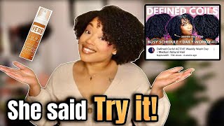 Foam ONLY Wash n go on Type 4 hair ft: VERB