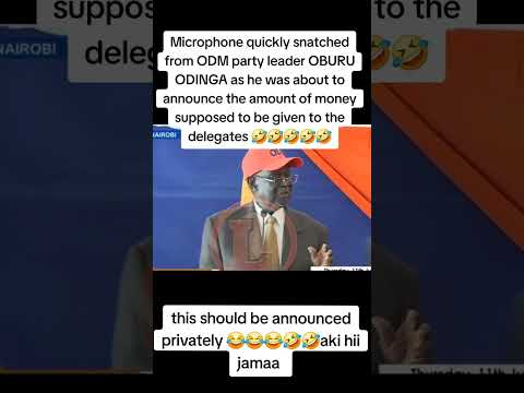 Microphone quickly snatched from Oburu Odinga during ODM delegates meeting