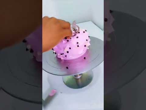 pink colour# cake# design #cake mandeep #cake# master