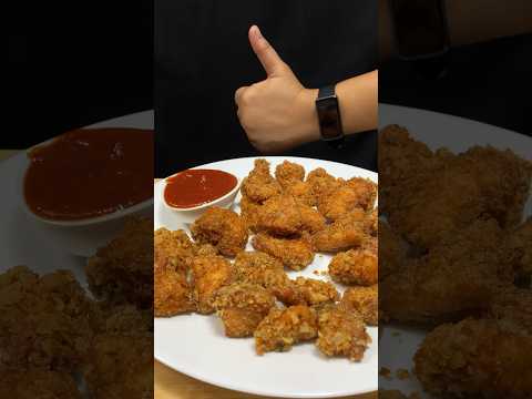 Chicken Popcorn with Ketchup ASMR Cooking #food #cooking  #chicken #shorts #viral #indianasmrworld