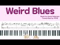 Bb BLUES Transcription #4. Weird Blues. Oscar Peterson. Piano Solo.