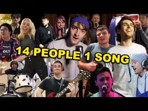 14 People 1 Song! (Jimmy Eat World "The Middle" Cover)