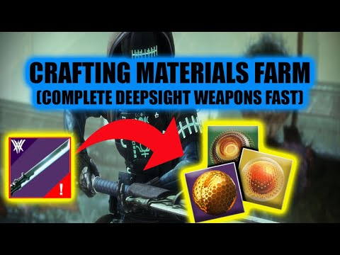 The BEST Crafting Material Farm For Completing Deep sight Weapons - Destiny 2