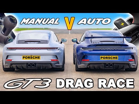 Porsche 911 GT3 Manual v PDK: DRAG RACE