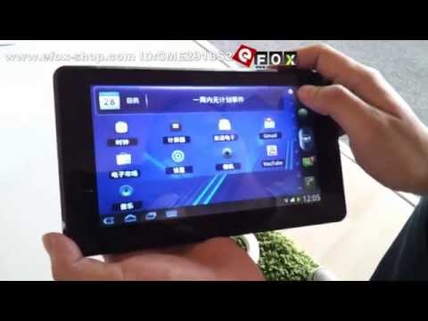 RK2918 Cortex A8 1.2 GHz 7 Zoll ,Android 3.0 GPS Wlan UMTS RJ-45 Telefonie SMS