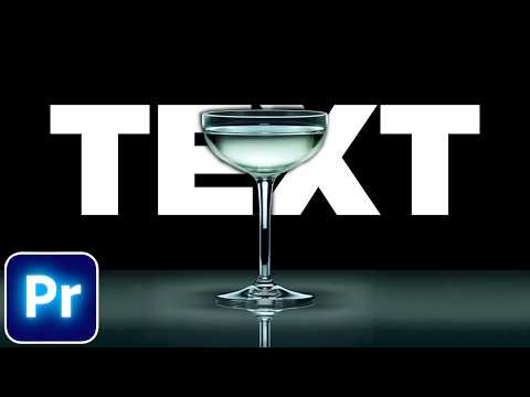 How To Add TEXT Behind OBJECTS In Premiere Pro