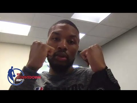 達米安-利拉德解釋了他在休賽期的拳擊訓練計劃，並展示了他的休賽期拳擊訓練計劃｜NBA倒計時。 (Damian Lillard explains (and shows off) his offseason boxing training regimen | NBA Countdown)