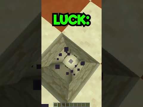 Minecraft Potion Of Luck 100 vs Unluck 100 #shorts