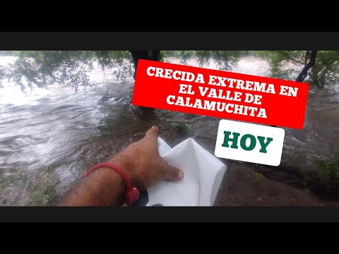 Crecida extrema y Granizo como huevo 🥚 Llego a Córdoba, Argentina