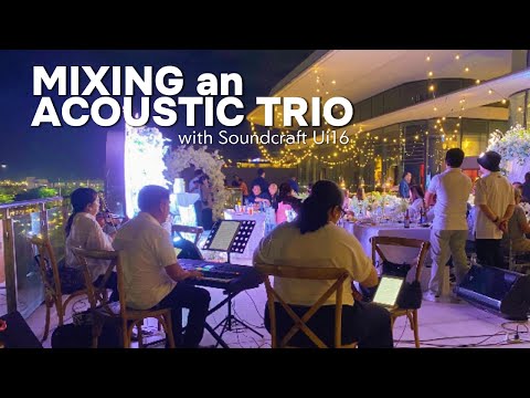 Basic Lights & Sound + Acoustic Trio | Wedding Gig Setup at XO46 Heritage Bistro
