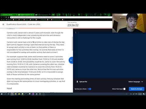 Solving Google Code Jam Qualification Round 2020 A-D