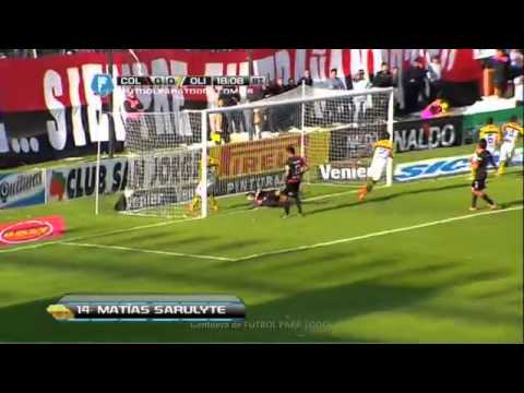 Gol de Sarulyte  Colón 0   Olimpo 1  Fecha 19  Torneo Final 2014