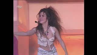 Gloria Trevi - No Tengo Ropa - En vivo Un Dos Tres España 4K Upscale