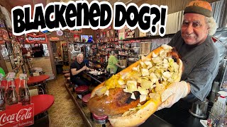 Blackened Hot Dogs at a 1940 Legend!