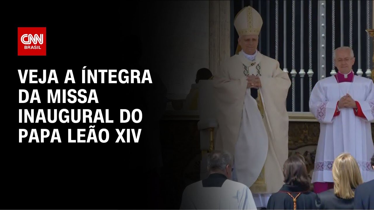 Missa inaugural do papa Leão XIV; veja a íntegra | CNN BRASIL