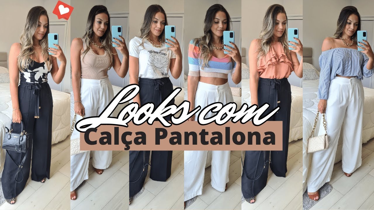 Looks com Calça Pantalona | Como usar e como NÃO usar PANTALONA| RENNER| C&A| LOOK FASHION| Provador