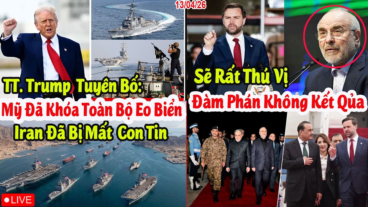 13/04/2026.  Tuyệt Vời.  Mỹ  Đã Làm Chủ  Toàn Bộ Eo Biển.  Phim Đến Lúc Rất Hấp Dẫn