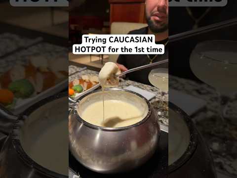 Trying CAUCASIAN HOTPOT for the first time 😲🫕 #losangeles #foodie #restaurant