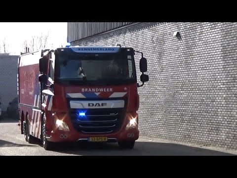 Showtje nieuwe Tankwagen 122362 voor Brandweer Beverwijk Oost