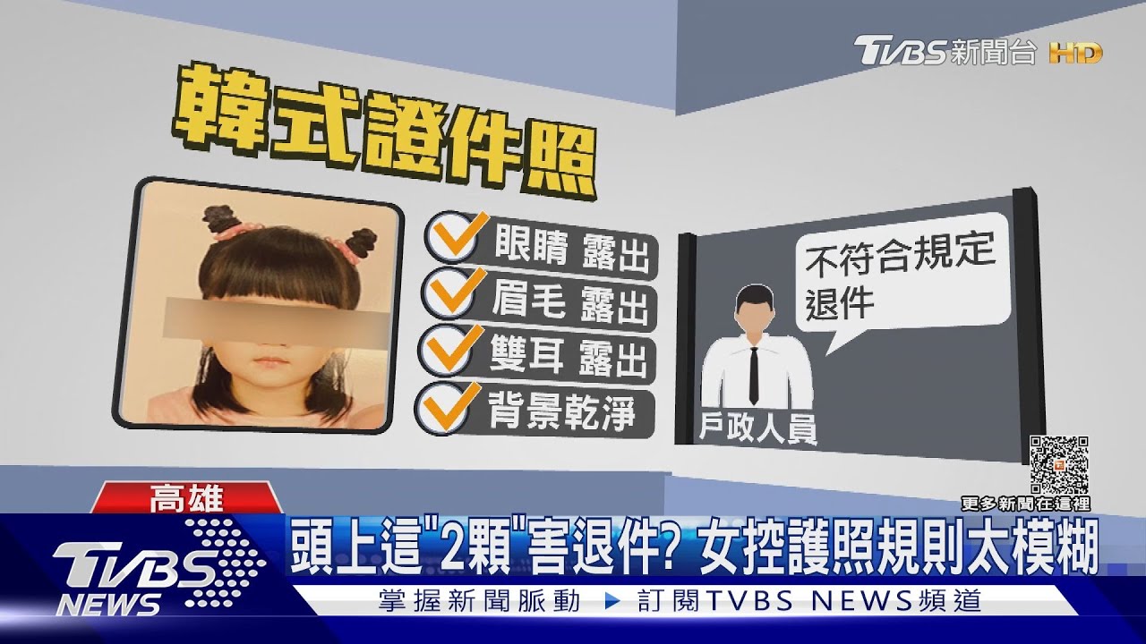 女童頭上這「2顆」害退件? 女控護照規則太模糊
