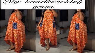 How To Cut & Sew a Stylish Handkerchief Gown with Two Side Pockets | Easy Beginner-Friendly Tutorial