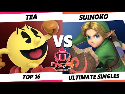 Umebura 10 Top 16 - Tea (Pac-Man) Vs. Suinoko (Young Link) Smash Ultimate - SSBU