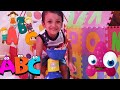 Kid Building ABC Playhouse Learn ABC With ABC Mat ABC Song