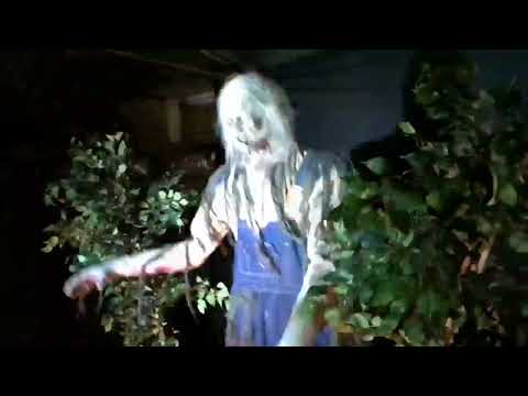 Lunging Zombie Farmer Animated Prop