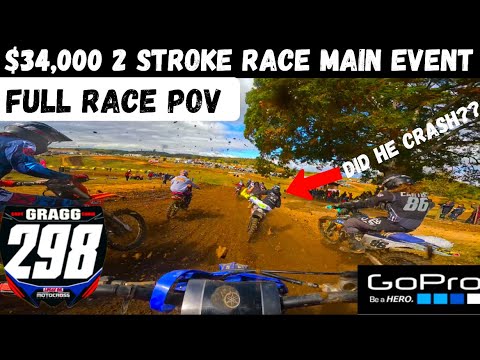 BLEW A $500 HOLESHOT!! Cody Gragg Memorial 2 Stroke Main Event GoPro Hero 11 Full Race POV