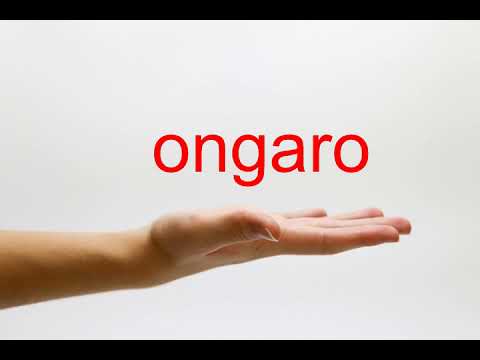 How to Pronounce ongaro - American English