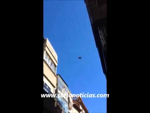 Un dron sorprende a los sorianos en pleno Collado