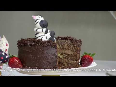 Mulher.com - 20/10/2016 - Bolo zebra - Chef Lu Bruni P1