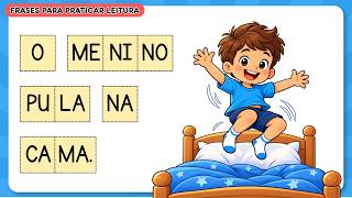 Frases para aprender a ler | Sílabas para crianças| Alfabeto completo | Ensinar a ler rápido