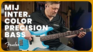 Video thumbnail for Japanese Flair Meets Precision: Fender MIJ Limited International Color Precision Bass Demo & Review by Tarpley Music