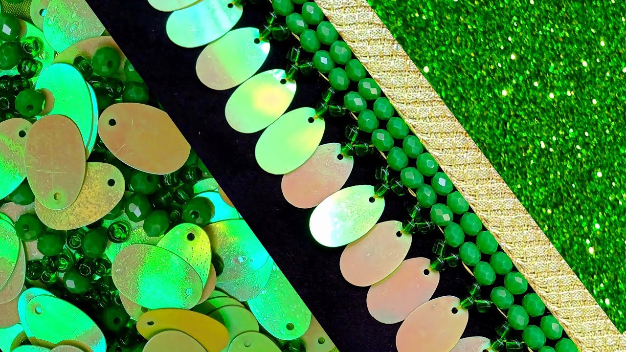 I applied this design to the edge of my shawl; it turned out beautifully.#DIY💚💫💚