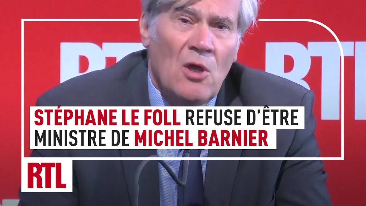 Stéphane Le Foll refuse d'être ministre de Michel Barnier