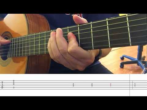 Sleepwalk with Dynamic Tabs (guitar lesson)