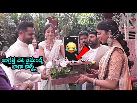 NTR Hilarious Fun With His Brother In Law Narne Nithin Fiance Shivani Talluri | Lakshmi Pranathi