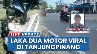 Viral Video Laka di Jalan Gatot Subroto Tanjungpinang, Dua Motor Terlibat Adu Banteng di Kepri