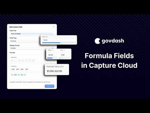 Using Formula Fields in Capture