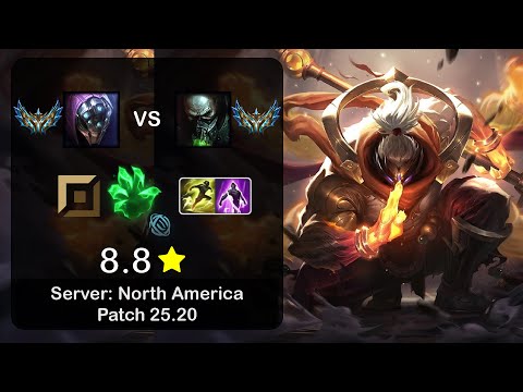 Jax Top vs Urgot - NA Challenger - Patch 25.20