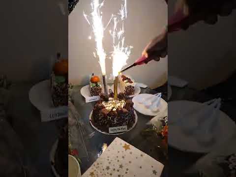 sparkling candle 🕯️ birthday cake 🎂