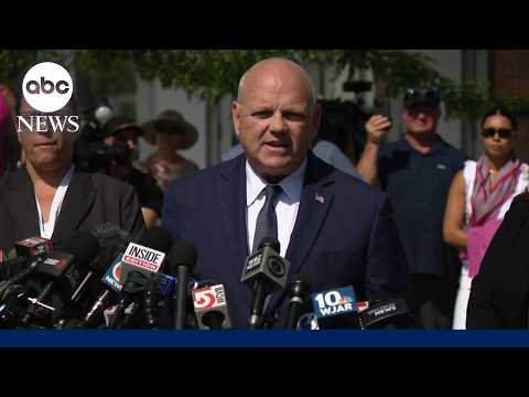 Prosecutors speak to reporters after Lindsay Clancy mistrial