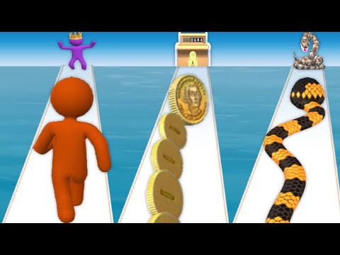 GIANT RUSH vs COIN RUSH vs SNAKE RUN RACE 3D - Max Levels New UPDATE APK