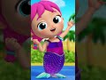 trying to fit in your MERMAID costume 🐚🫧 #nurseryrhymes #funnyshorts