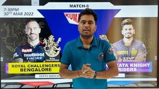 RCB  vs KKR Dream 11 KKR vs RCB Dream11 BANGLORE vs  KOLKATA  Dream11:Match Preview, Stats Analysis