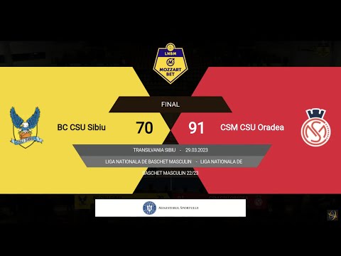 LNBM MOZZART 2022-2023: BC CSU Sibiu - CSM CSU Oradea